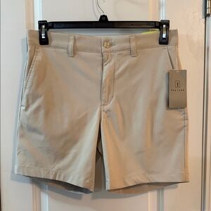 PGA Tour Beige Flat Front Men's Shorts